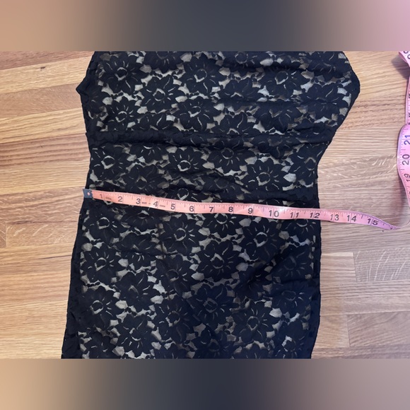 90s Vintage Nicole Miller Lace Illusion LBD Sz M - Picture 5 of 9